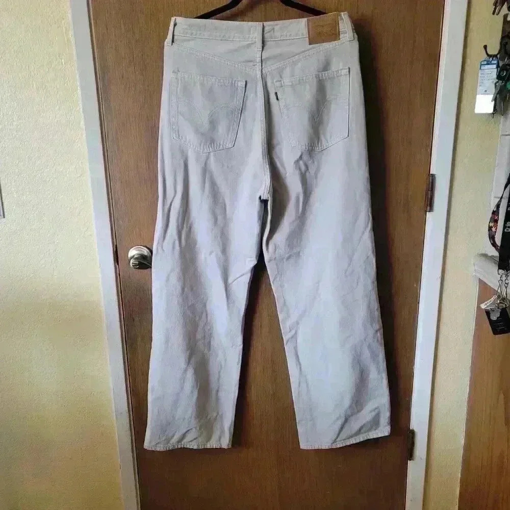 Levi's Premium Off White Vintage BIG E High Loose  Womens Size 30 - Picture 6 of 16